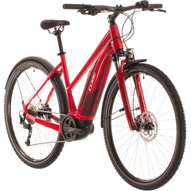 CUBE NATURE HYBRID ONE 400 ALLROAD TRAPEZ Electric Hybrid Bike Red 2020 0